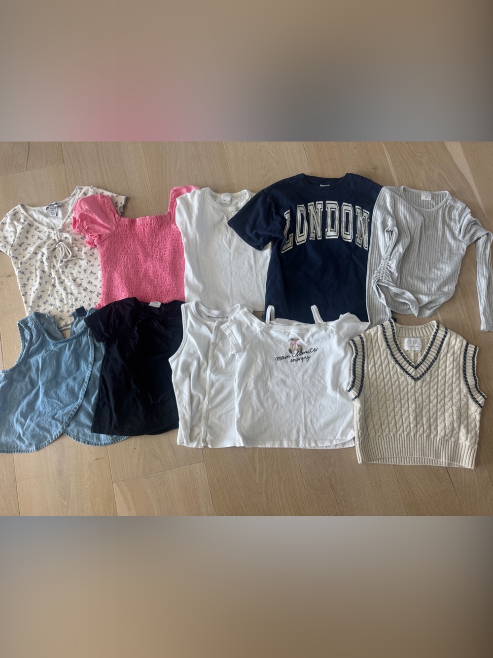 Zara, Abercrombie and gap Girls Mixed Tops Bundle -